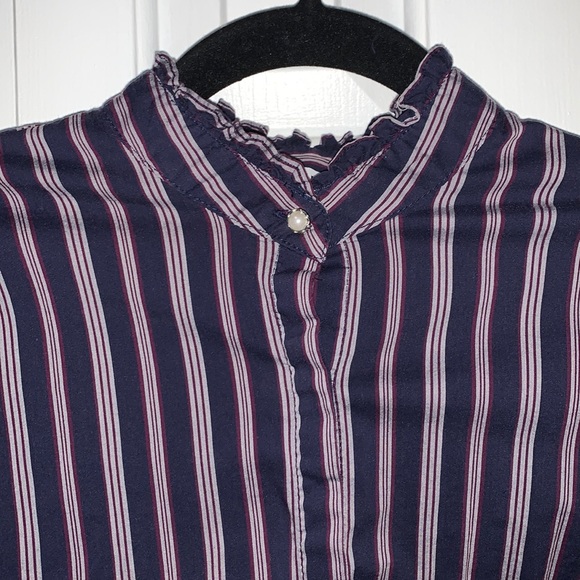 Pinstripe Button Up Shirt - Picture 2 of 4